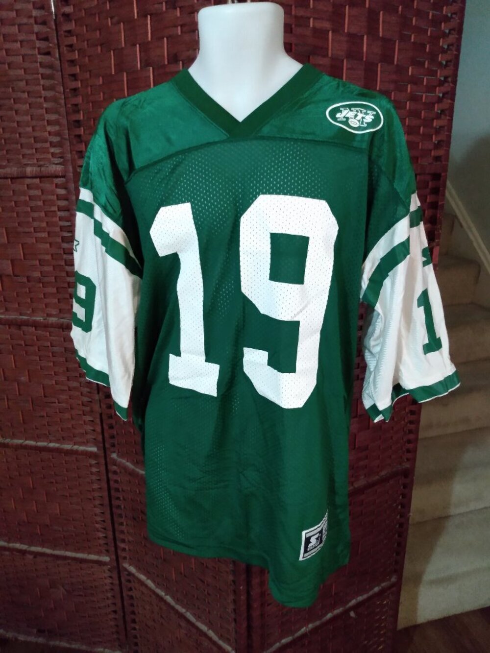 Vintage Starter Keyshawn Johnson New York Jets Jersey Size 46 NFL Football